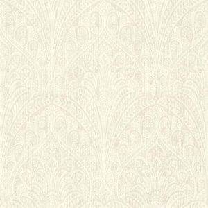 Rasch Vliesbehang Wit Zilver Metallic Ornament Bloemen Paisley 746310