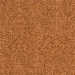 Rasch Vliesbehang oranje metallic ornamenten bloemen Indiaas 746341