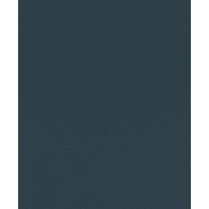 Rasch Behang 752670 - vliesbehang met lederlook in blauw uit de collectie African Queen - 10,05 m x 0,53 m (l x b)