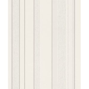 Rasch Behang 755305 - Licht vliesbehang met strepen en structuur in beige en crème, landhuisbehang