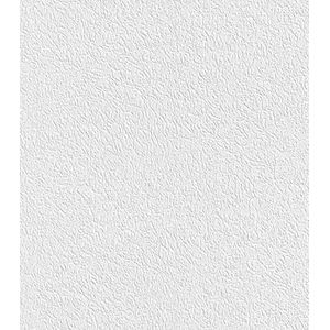 Rasch Behang 882100 - effen papieren behang in wit met structuur in pleisterlook - 10,05 m x 0,53 m (LxB)