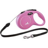 Flexi New Classic Koord - Hondenriem - Roze - S - 8 m - <12 kg