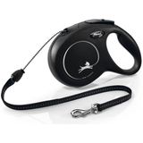 flexi Hundeleine New Classic Seil schwarz, Gr. M 8m, Länge: ca. 8 m