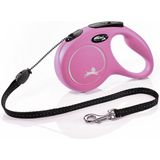 flexi Flexileine FLEXI Rollleine New CLASSIC Gurt - 5m, bis 15kg Farbe: Pink
