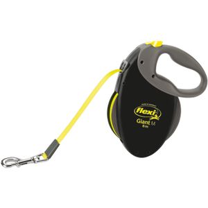 Flexi Giant Tape - Hondenriem - Zwart - M - 8 m - Middelgrote Honden