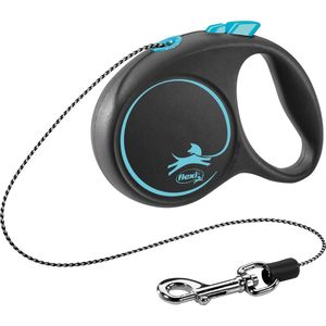Flexi rollijn black design cord blauw - XS 3 MTR TOT 8 KG