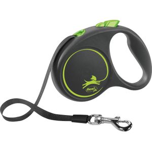 Flexi BLACK DESIGN Rollijn met Band Groen S