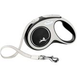 Flexi New Comfort Rollijn Hondenriem 5 Zwart Grijs <12 kg