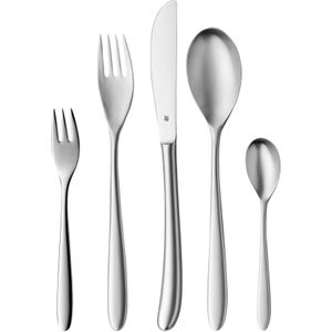 WMF Besteck-Set WMF Cromargan Menübesteck Besteck Set Silk matt 30 tlg 6P., 6 Personen