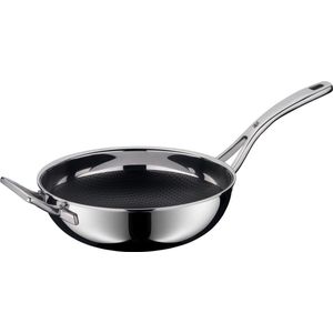 Profi Resist - Wokpan - Roestvrij Staal - Aluminium Kern - Chroomstaal Buiten