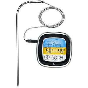 WMF Digitale grillthermometer, vleesthermometer, kookthermometer met 5 kookstanden, led-touchscreen, timer, magnetische houder