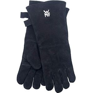 WMF BBQ barbecuehandschoenen 1 paar, leer, hittebestendige handschoenen, ovenhandschoenen extra lang, praktische maat (10/XL)