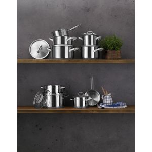 WMF - Gourmet Plus - Pannenset - Roestvrij Staal - 5 Stuks