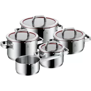 WMF Wok mit Glasdeckel 36 cm, Cromargan Edelstahl, Induktion, spülmaschinengeeignet