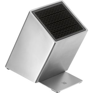 WMF 1893844500 FlexTec RVS messenblok leeg, voor max. 15 keukenmessen, vrije indeling van messen, optimale bescherming, Cromargan roestvrij staal, hoogwaardige kwaliteit kunststof