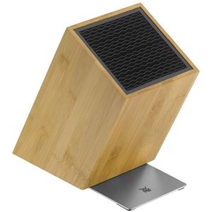 WMF 1893854500 FlexTec bamboo messenblok leeg, voor max. 15 keukenmessen, vrije indeling van messen, optimale bescherming, duurzaam bamboe, hoogwaardige kwaliteit kunststof,