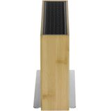 WMF FlexTec Compact bamboe 1893874500 Flexibel messenblok Bamboo, Roestvrijstaal Hout