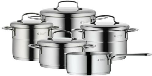 WMF Mini Pannenset 5-delig - Kookpannen - RVS - Stapelbaar, ruimtebesparend ontwerp