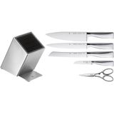 WMF Messerblock Grand Gourmet (6tlg), Messerklingen aus Spezialklingenstahl, Asia Set, Made in Germany