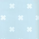Fabulous World Behang Cross lichtblauw en wit 67104-4