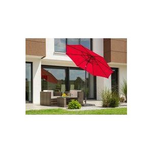 Schneider Parasol Harlem, rood, 270 cm rond, 640-77, frame staal, bespanning polyester, 5 kg