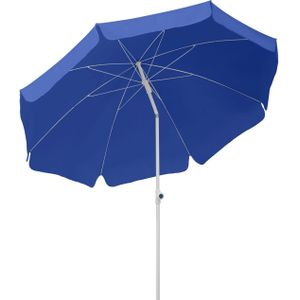 Schneider Parasol Ibiza, blauw, 200 cm rond, 680-09, frame staal, bespanning polyester, 2,1 kg