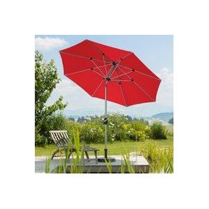 Schneider paraplu Venetië, rood, ca. 270 cm, 8-delig, ronde parasol.