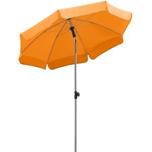 Schneider 715-75 Parasol Locarno, mandarijn, 150 cm rond, frame staal, bespanning polyester, 2 kg,oranje