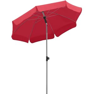 Schneider 715-77 Parasol Locarno, rood, 150 cm rond, frame staal, bespanning polyester, 2 kg