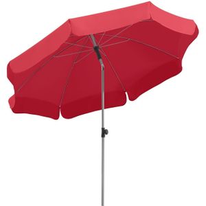 Schneider 716-77 Parasol Locarno, rood, 200 cm rond, frame staal, bespanning polyester, 2,4 kg,rood