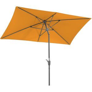 Schneider paraplu Tunis, mandarijn, ca. 270 x 150 cm, 6-delig, rechthoekige parasol.