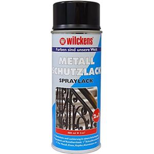 Wilckens Metall-Schutzlack Spray 2in1 Schwarz 6er Set