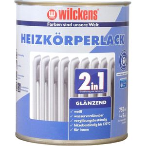 Wilckens 2-in-1 radiatorlak, glanzend wit, 750 ml