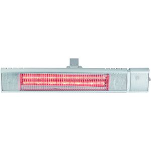 Enders Madeira Elektrische Terrasverwarmer, infrarood verwarming, 10,5 x 63 x 8 cm, zilver/aluminium