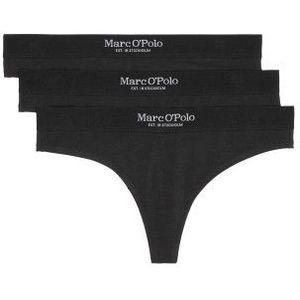 Marc O'Polo String Essentials - Slips - Zwart - Katoen - Set van 3
