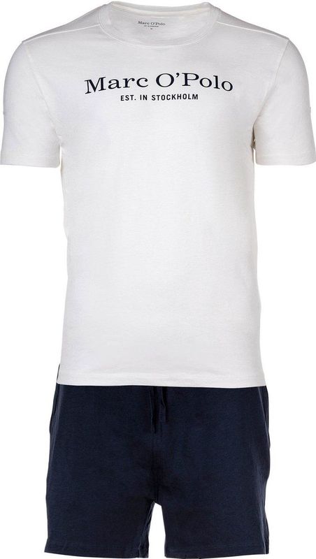 Marc O'Polo - Pyjama's - Heren - Twee Delen - Ronde Halslijn - Zacht Ademend Materiaal