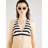 Marc O'Polo Triangelbikinitop - Zwart/Wit - Elastaan/Polyamide