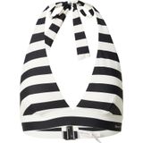 Marc O'Polo Triangelbikinitop - Zwart/Wit - Elastaan/Polyamide