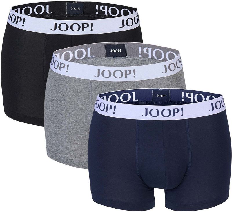JOOP! - Boxershort Everyday - Set van 3 - Zwart - Grijs Melange - Navy