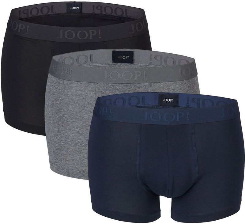 JOOP! - Boxershort Everyday - Set van 3 - Zwart - Grijs Melange - Navy