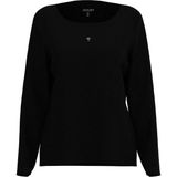 T-shirt - Effen - Katoen - Lange Mouw - Normale Pasvorm