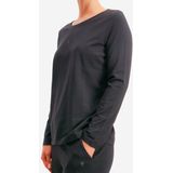 T-shirt - Effen - Katoen - Lange Mouw - Normale Pasvorm