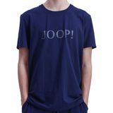 T-shirt - Navy - Katoen - Logo-opschrift