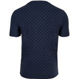 JOOP! - T-shirt Leisure - Navy - Korte Mouwen - Ronde Hals - All-over Print