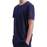 JOOP! - T-shirt Leisure - Navy - Korte Mouwen - Ronde Hals - All-over Print