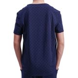 JOOP! - T-shirt Leisure - Navy - Korte Mouwen - Ronde Hals - All-over Print