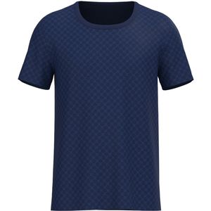 JOOP! - T-shirt Leisure - Navy - Korte Mouwen - Ronde Hals - All-over Print