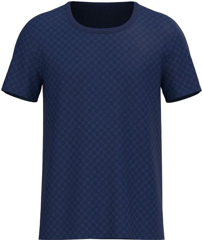 JOOP! - T-shirt Leisure - Navy - Korte Mouwen - Ronde Hals - All-over Print
