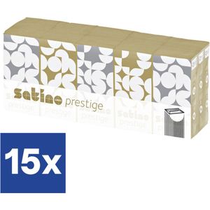 Satino Prestige zakdoeken (Voordeelverpakking) - 15 x 15 (225) pakjes