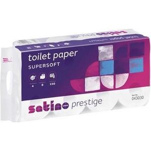 Toiletpapier Satino Prestige 4-laags 150vel 8rollen wit